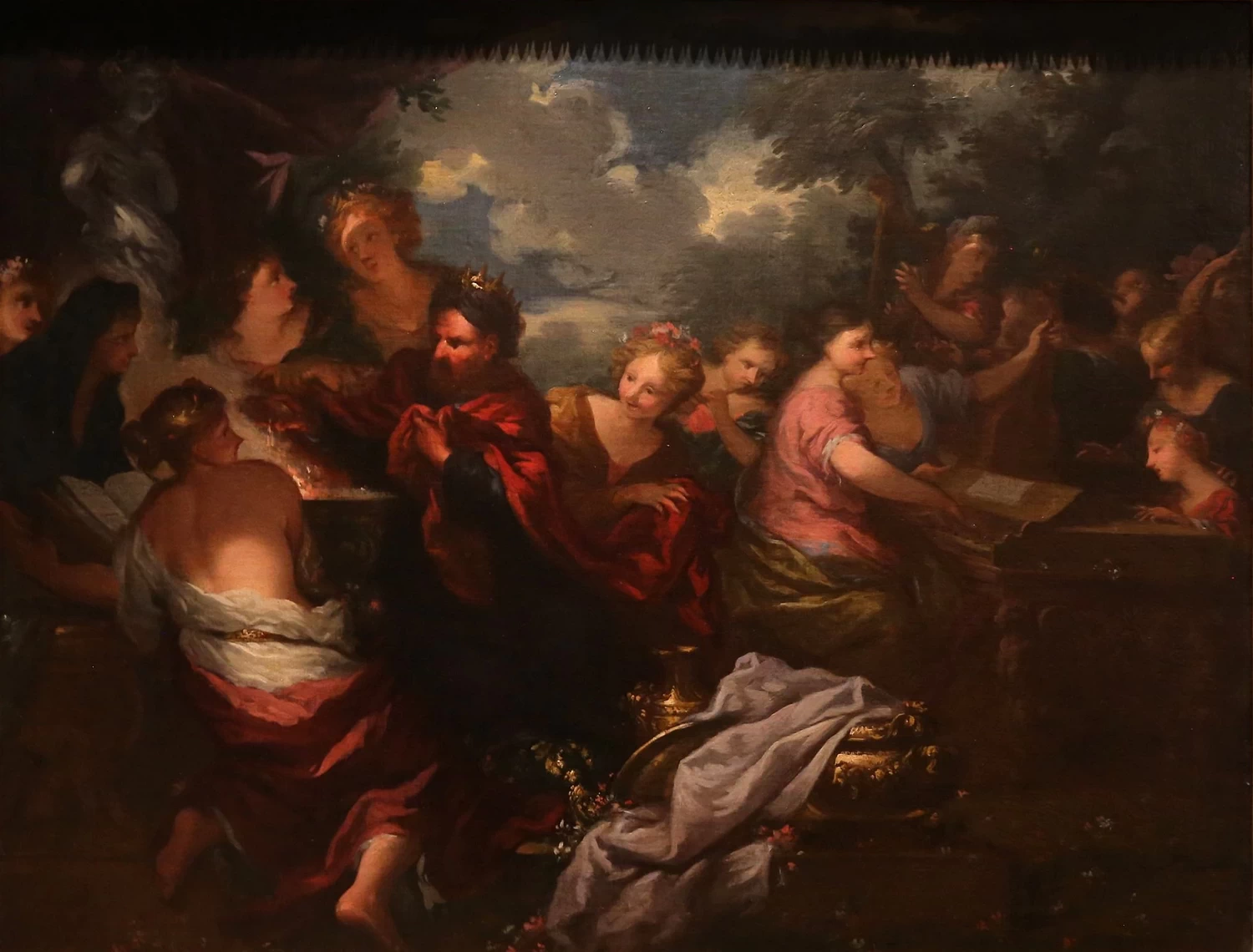 Pier Dandini - 264, Salomone e la corte rendono culto agli idoli (dea astarte), 1690, Museo Collezione Gianfranco Luzzetti